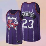 Men's Toronto Raptors Fred Vanvleet NO 23 Classic Edition Purple Jersey