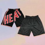 Miami Heat Mitchell & Ness Big Face Black Shorts