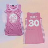 Women's Golden State Warriors Stephen Curry NO 30 Icon Pink Jersey