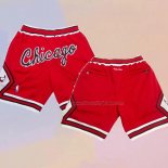 Chicago Bulls Just Don Red Shorts3