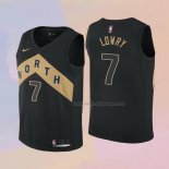 Kid's Toronto Raptors Kyle Lowry NO 7 City 2018 Black Jersey