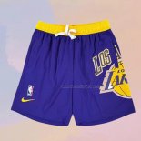 Los Angeles Lakers Big Logo Just Don Purple Shorts