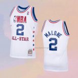 Men's All Star 1985 Moses Malone NO 2 White Jersey