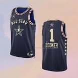 Men's All Star 2024 Phoenix Suns Devin Booker NO 1 Blue Jersey