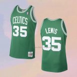 Men's Boston Celtics Reggie Lewis NO 35 Mitchell & Ness 1987-88 Green Jersey