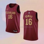 Men's Cleveland Cavaliers Cedi Osman NO 16 Icon 2022-23 Red Jersey