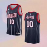 Men's Houston Rockets Eric Gordon NO 10 City 2022-23 Black Jersey