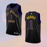 Men's Los Angeles Lakers D'angelo Russell NO 1 City 2023-24 Black Jersey