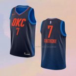 Men's Oklahoma City Thunder Carmelo Anthony NO 7 Statement Blue Jersey