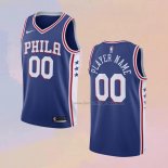 Men's Philadelphia 76ers Customize Icon Blue Jersey