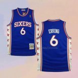 Men's Philadelphia 76ers Julius Erving NO 6 Mitchell & Ness 1982-83 Blue Jersey