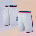 Miami Heat City 2017-18 White Shorts