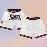 Philadelphia 76ers Just Don White Shorts2