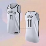 Men's Brooklyn Nets Kyrie Irving NO 11 Association Authentic White Jersey
