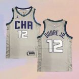 Men's Charlotte Hornets Kelly Oubre JR. NO 12 City Edition Gray Jersey