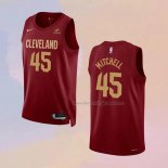 Men's Cleveland Cavaliers Donovan Mitchell NO 45 Icon 2022-23 Red Jersey