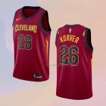 Men's Cleveland Cavaliers Kyle Korver NO 26 Icon Red Jersey