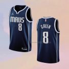 Men's Dallas Mavericks Josh Green NO 8 Statement 2022-23 Blue Jersey