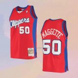 Men's Los Angeles Clippers Corey Maggette NO 50 Mitchell & Ness 2004-05 Red Jersey