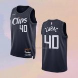 Men's Los Angeles Clippers Ivica Zubac NO 40 City 2023-24 Blue Jersey