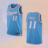 Men's Los Angeles Clippers John Wall NO 11 City 2021-22 Blue Jersey