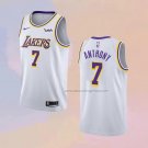 Men's Los Angeles Lakers Carmelo Anthony NO 7 Association 2021 White Jersey