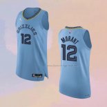 Men's Memphis Grizzlies Ja Morant NO 12 Statement Authentic 2021-22 Blue Jersey