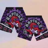 Toronto Raptors Mitchell & Ness Black Purple Shorts